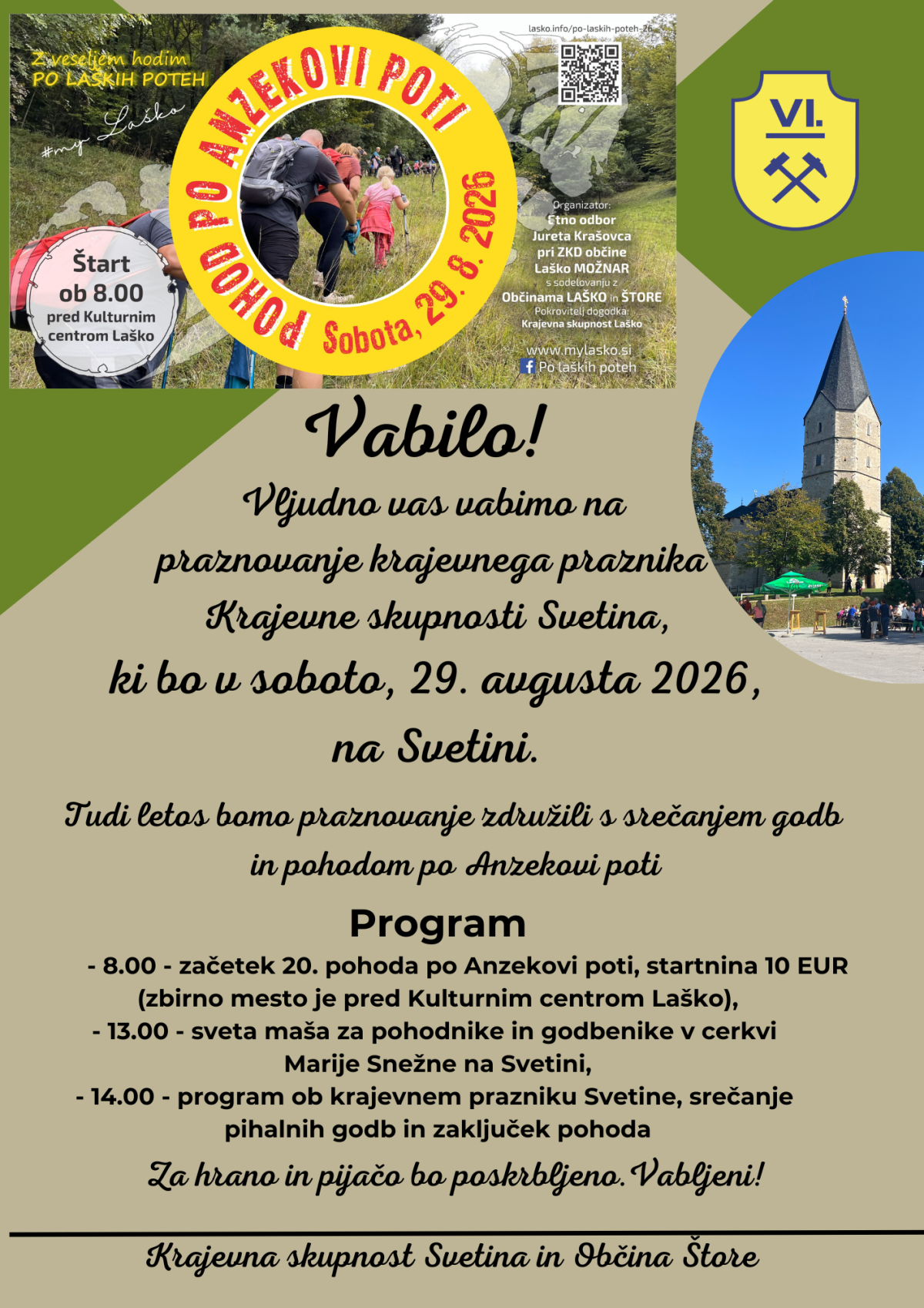 Vabilo KS SVETINA 2026